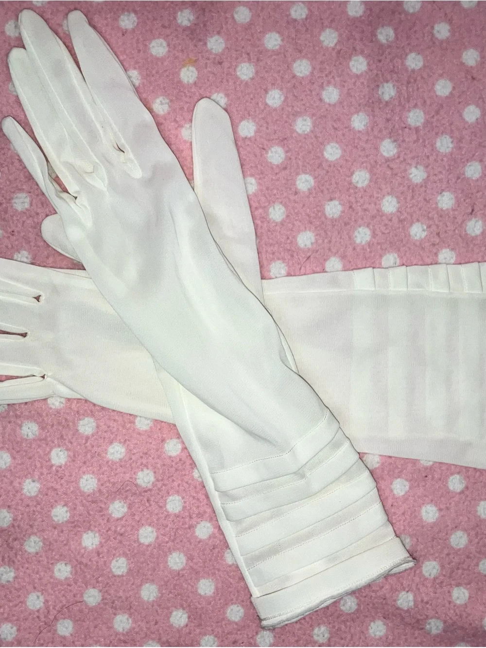 Vintage Nylon Gloves M - 7